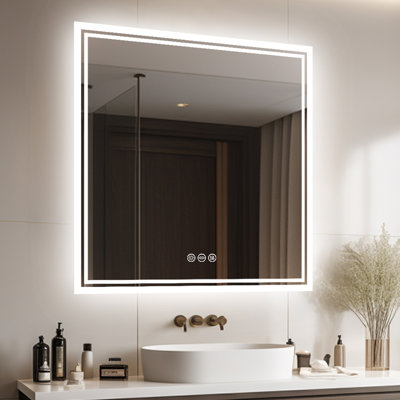 Alona Backlit LED Anti-Fog Bathroom Vanity Mirror