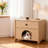 Cat Litter Box Enclosure Side Table with Drawer