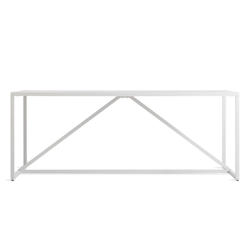 Grande table d'extérieur Strut 75 ", Blanc