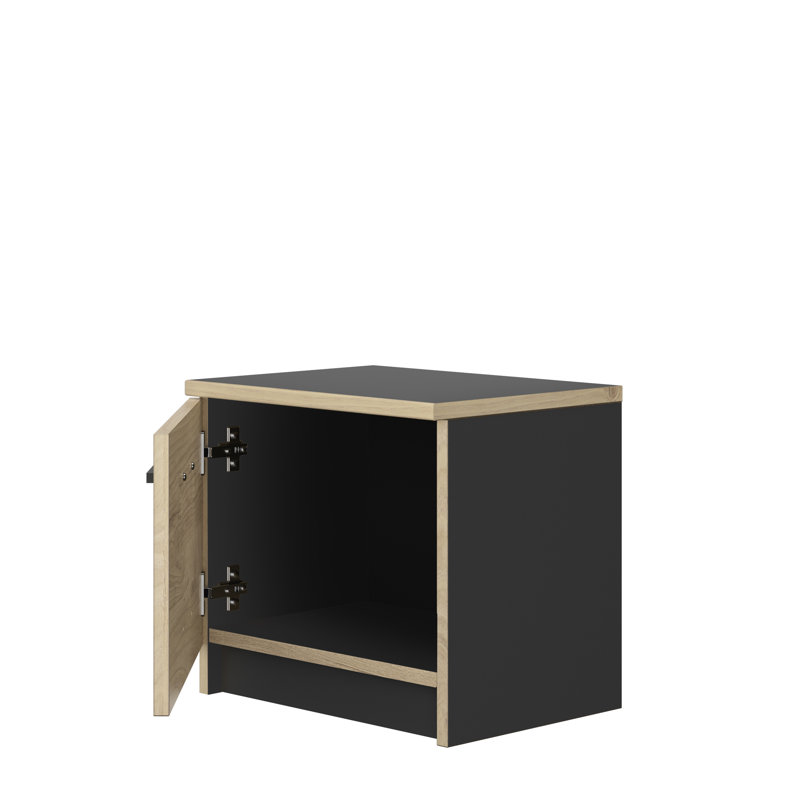 Raycliff 40cm W Manufactured Wood Bedside Table