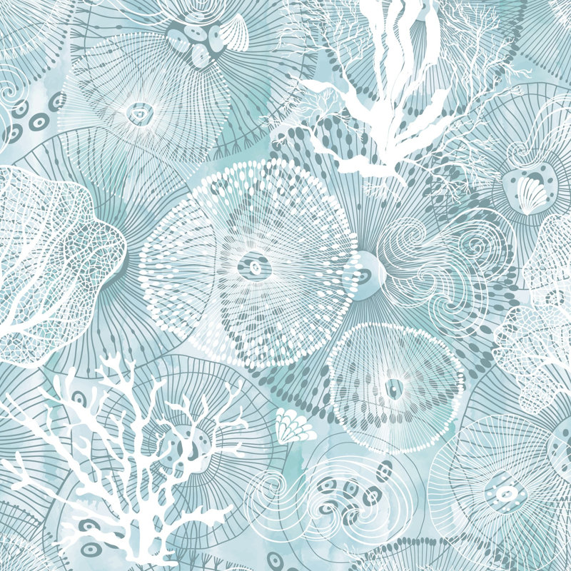 Papier peint abstrait marine