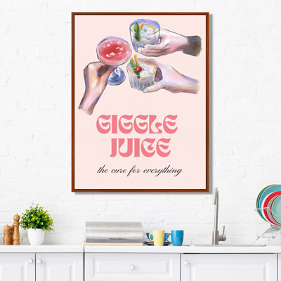 Giggle Juice, le remède pour tout - Décoration murale cocktails