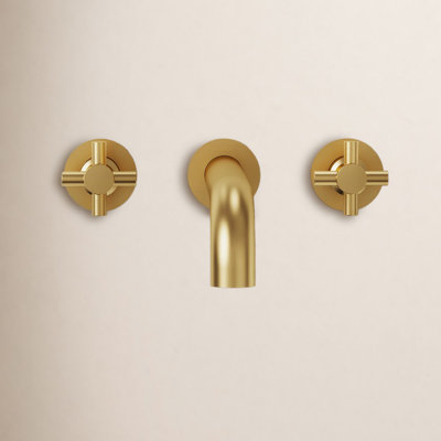 Wall-Mounted High-Flow Tub Filler Set