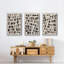 Craie et silex I, impression sur toile 3 pièces-91887467-91887459