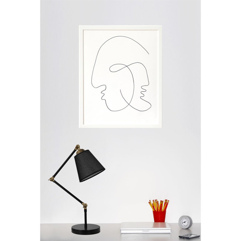 Lampe de bureau 17,72 po., Noir