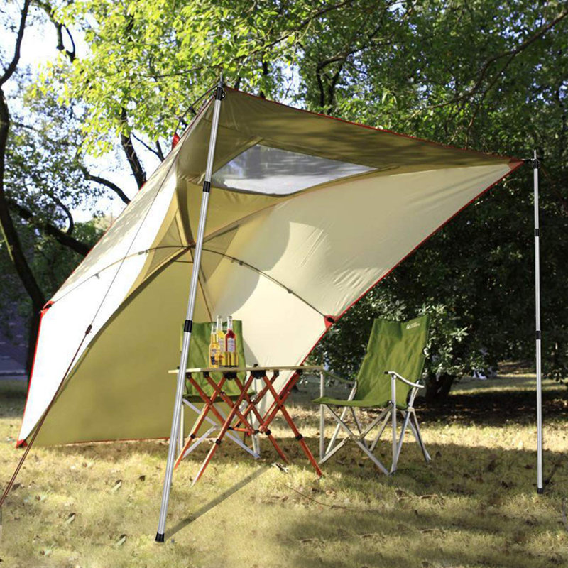2 Pcs Adjustable Tarp Poles