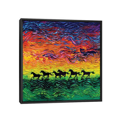 "Chevaux sauvages" par aja Trèves, reproduction d’art