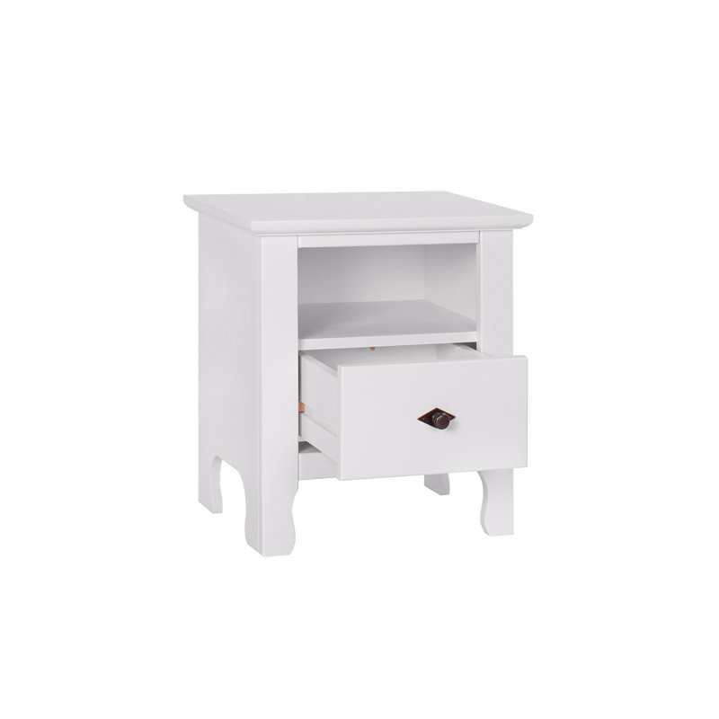 Daggett 47cm W Solid Wood Bedside Table