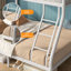 Lit superposé en métal, simple sur un support double pour adultes, adolescents-934799578