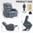 Upholstered Heated Massage Chair-1467218820