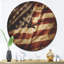 Drapeau américain - horloge murale moderne en bois-63618890