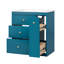 Meuble-lavabo autoportant de 30 po avec lavabo simple en céramique et tiroirs