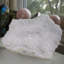 Assiette à double face d'apophyllite scintillante