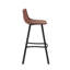 Fulcher Upholstered Counter Stool with Metal Frame-26000976