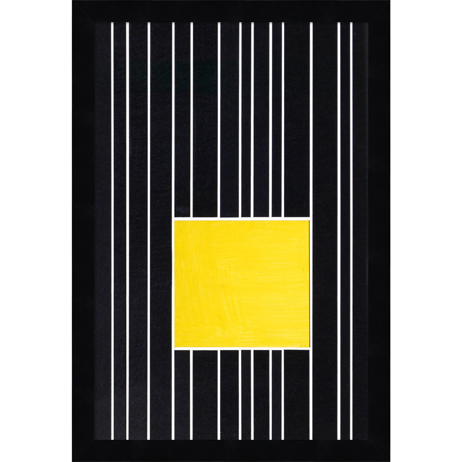 Yellow Box Self Storage Print by Alex Dunn, Black, 17" H x 12" W
