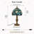 15" Vintage Tiffany Floral Table Lamp (Bulb Include)