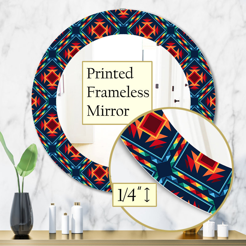 Miroir mural Tribal, H 31,5 po x l po