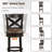 Bular Swivel Upholstered Faux Leather Counter Stool