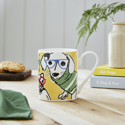 Portmeirion, Mug Meirion - Bright Yellow Dog Tall Mug