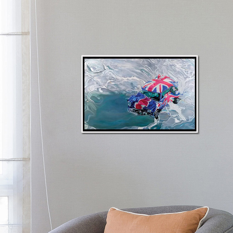 « Mini » par Marcello Petisci-impression, Toile blanche encadrée, Pas de tapis, H 18 po x l 26 po x P 1,5 po
