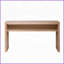 Table basse rustique en bois naturel 59 po - Console peu encombrante pour couloir / salon avec tablette ouverte