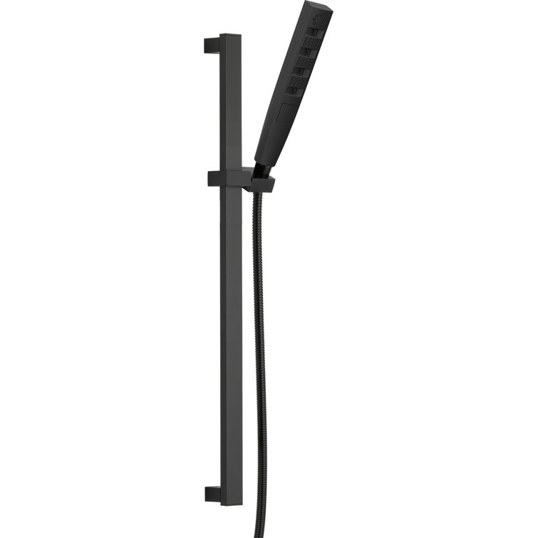 H2Okinetic Hand Shower with Slide Bar, 3-Spray Handheld Shower Head, Slide Bar Hand Shower