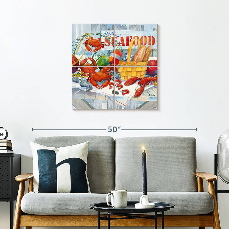 Fruits de mer à gogo, H 26 po x l 26 po