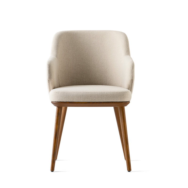 Fauteuil Foyer, Noyer, Sable