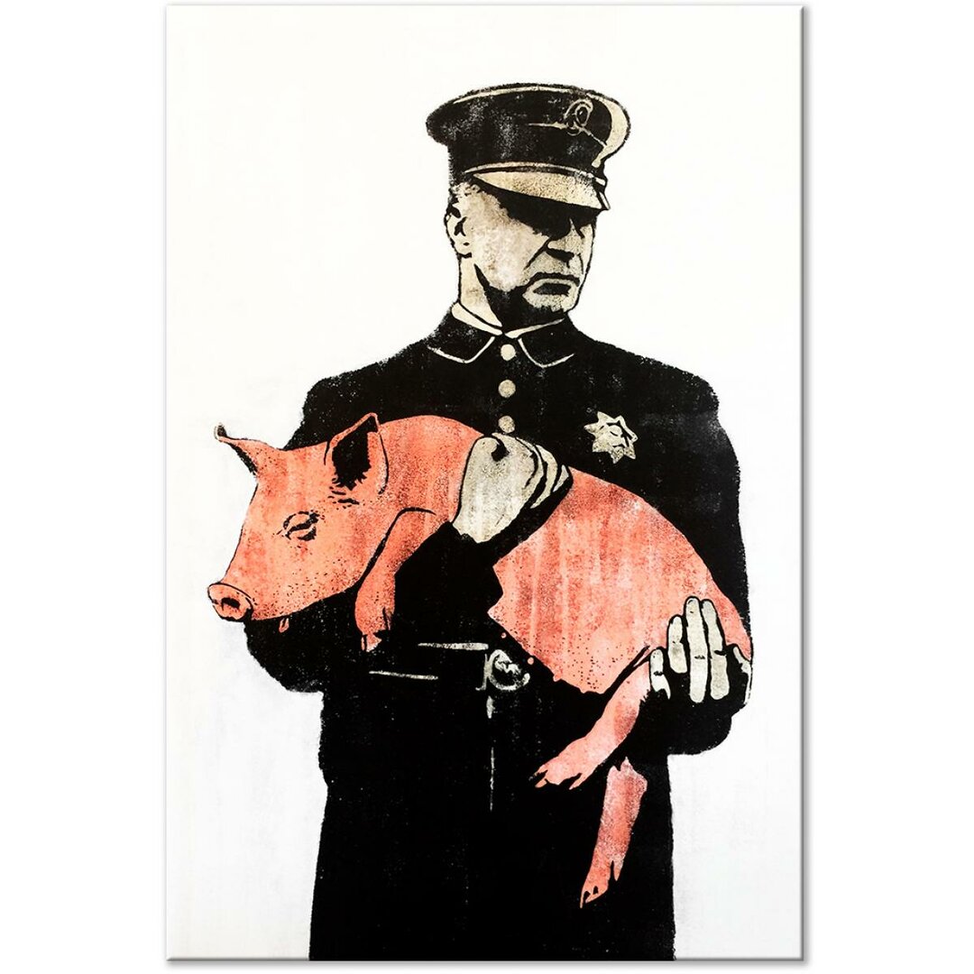 Leinwandbild Police Pig