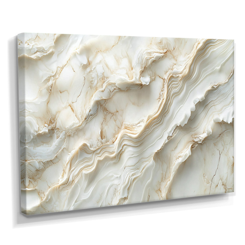 Marbre doux doux, oasis V - art abstrait grand marbre, H 12 po x l 20 po, Toile tendue, Ne s’applique pas
