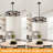 4-Light Dimmable Geometric Chandelier