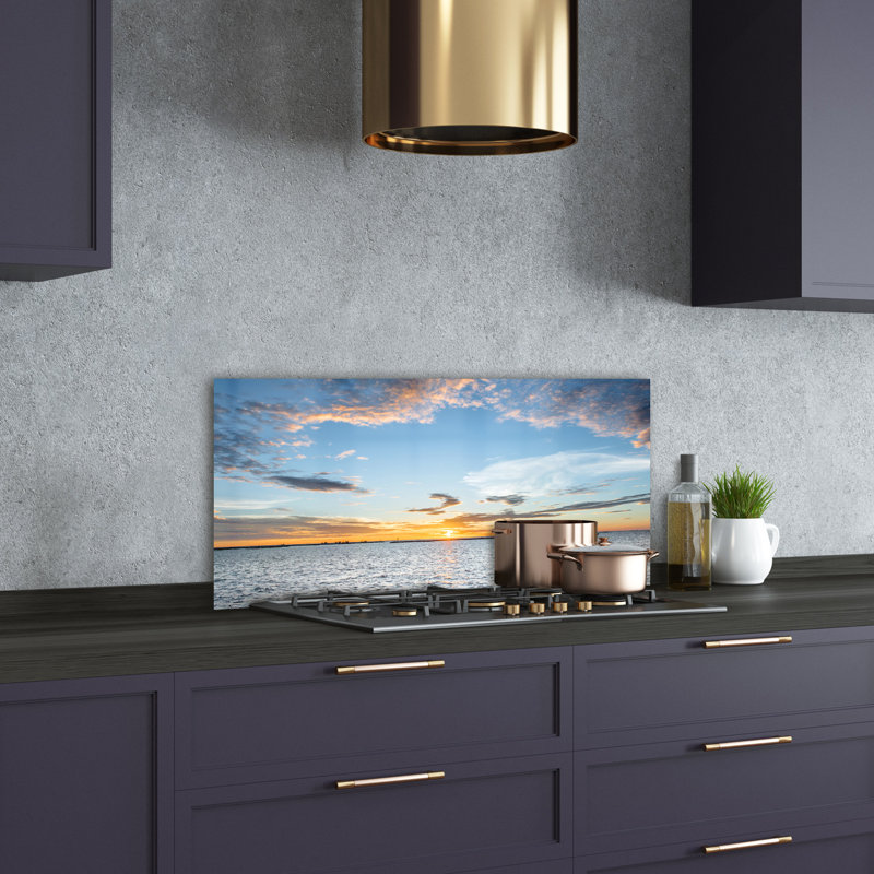 50cm W x 100cm L Glass Peel and Stick Panel