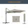Sereana 11.5' x 9' Rectangular Cantilever Umbrella with Crank Lift