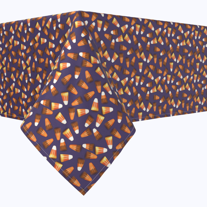 Hackensack Geometric Halloween Tablecloth, 104" L x 60" W
