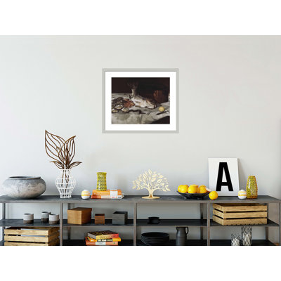 Poisson (nature morte) par impression giclée encadrée
