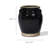 9.8" H Rustic Terracotta Black Vase with Handles