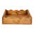 Mango Wood Scalloped Tray, Natural