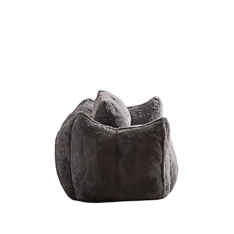 Chaise longue rembourrée avec coussins, Gris