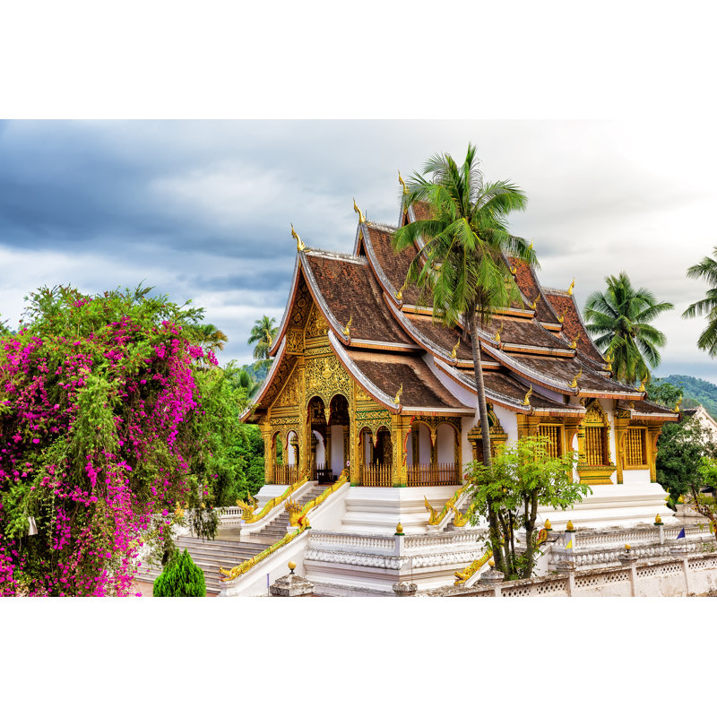 Wat Xieng Thong Temple by Preto_perola - Wrapped Canvas Print, 30cm H x 46cm W
