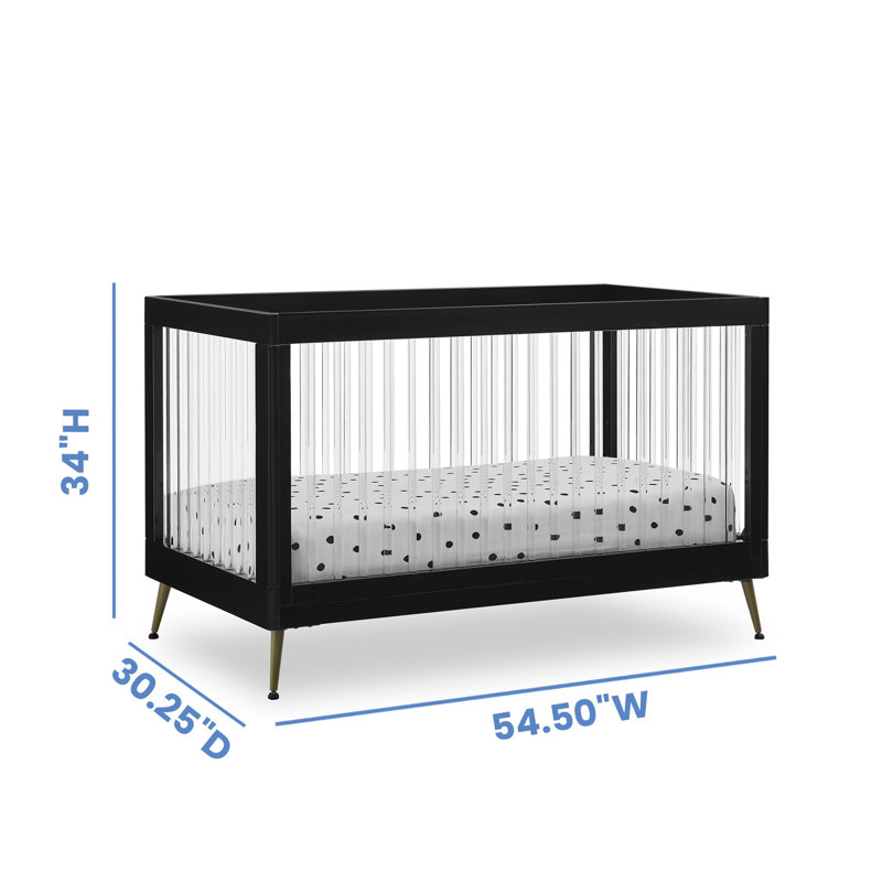 Sloane 4-in-1 Convertible Crib, Ebony/Melted Bronze