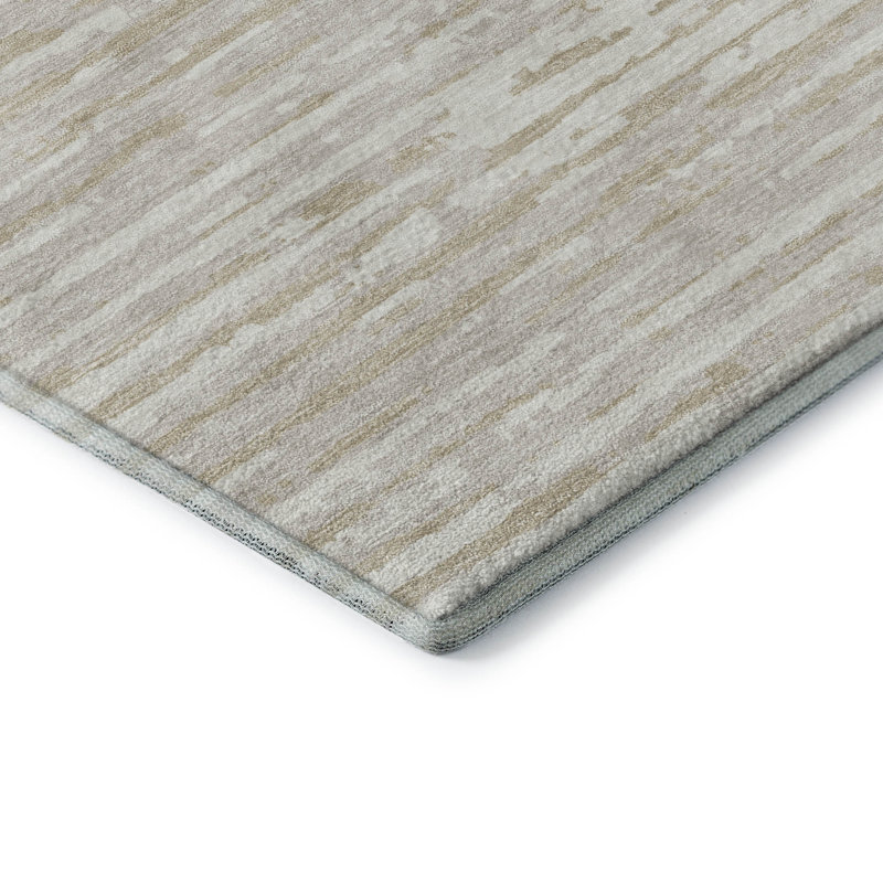 Premium Machine Washable Prisco Ivory Rug, Rectangle 9' x 12'