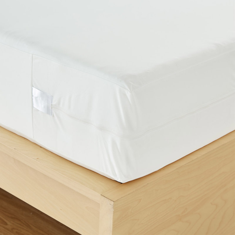 Elite Twin White Waterproof Zippered Mattress Cover