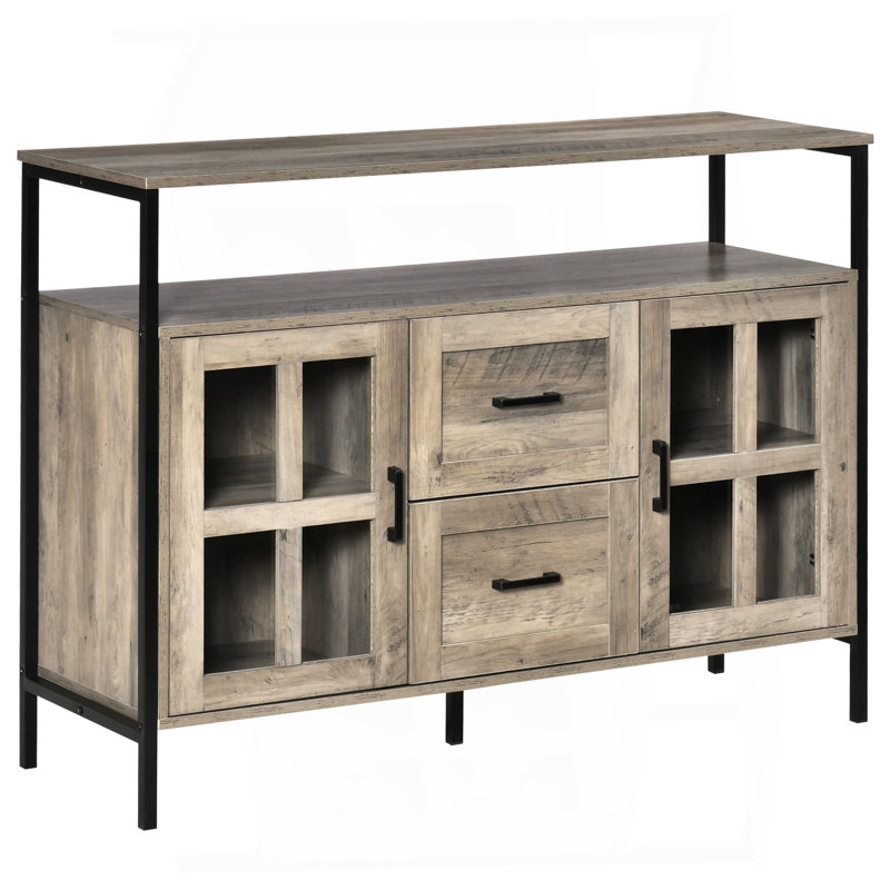 Industrial Sideboard Buffet Cabinet With Elegant Design And Multi-Functional Use