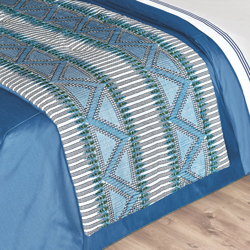 Corona Del Mar Cotton Bed Runner, King
