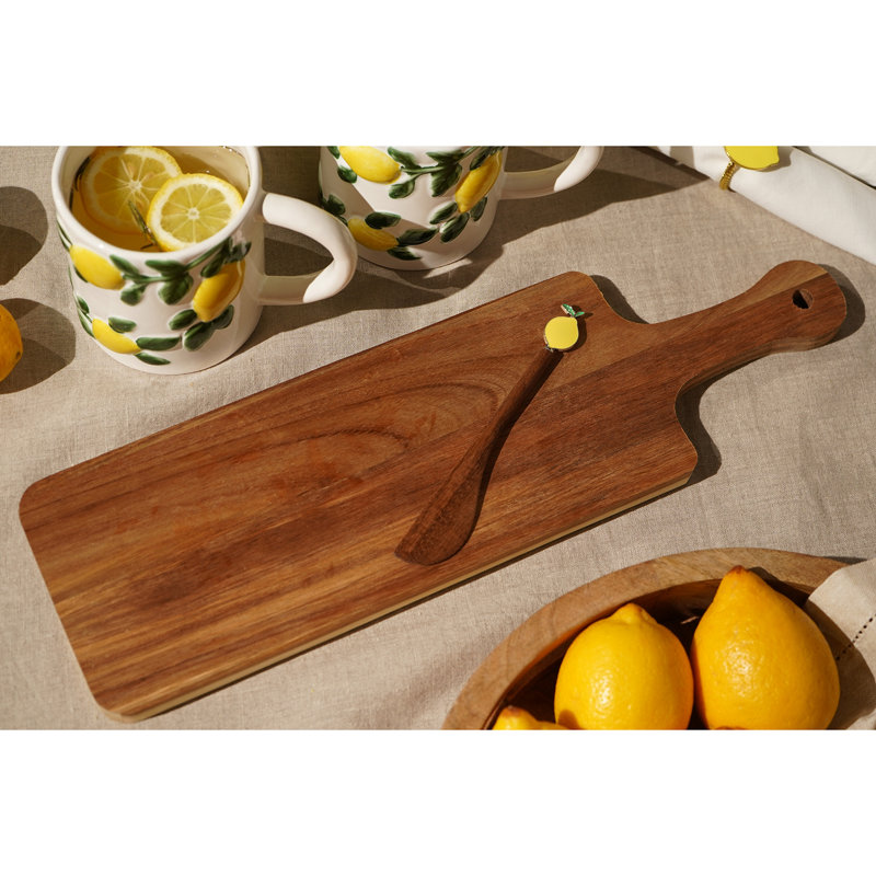 Happy Larry Wood Platter