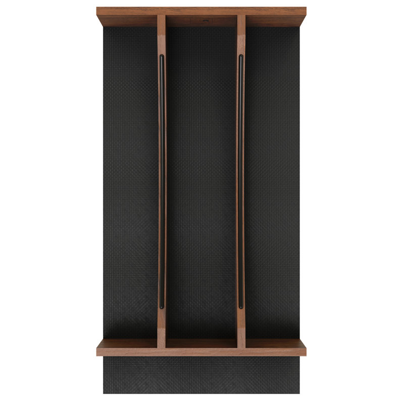 Insert d'ustensile Rev-A-Shelf, accents noirs, noyer, 10,24 po, 4WUTCC-WN-15MB-1, Walnut