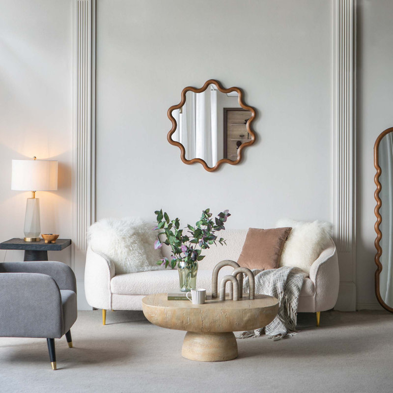 Jamesena Solid Wood Wall Mirror