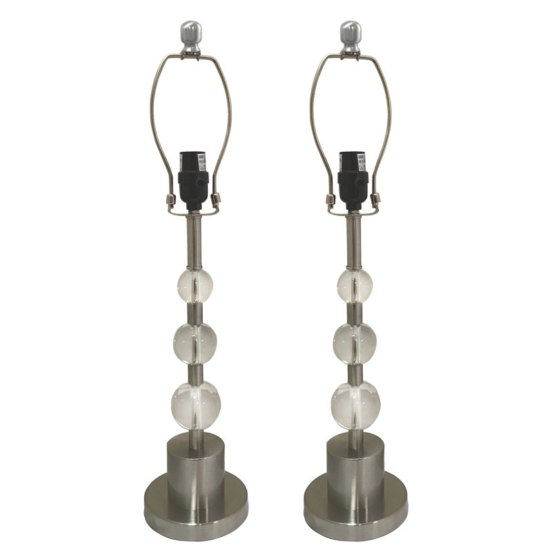 Ricarda Metal Lamp Base Lamp, Brushed Nickle