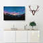 Colourful Stars Over The Mountain - Wrapped Canvas-55371916