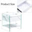 Bedside Table With Drawer Storage - Tabletop, Transparent Tempered Glass Sides, Stable Structure For Home Living, Ideal Interior Containing Material Surface, On Quick Setup, Suitable Different Living